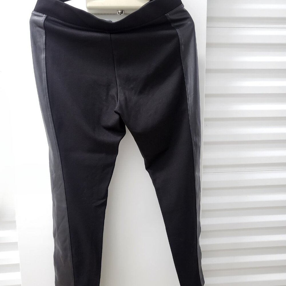 Karl Lagerfield Faux Leather Pants - Picture 3 of 4